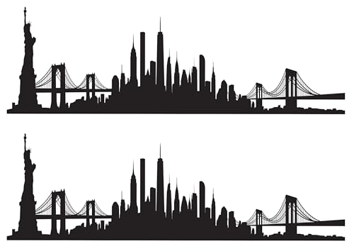 New York Skyline Edible Image cake border 2 Strips per sheet 3.5x10.5 inchs