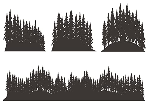 Forest trees Scene Border Cake Side Strips