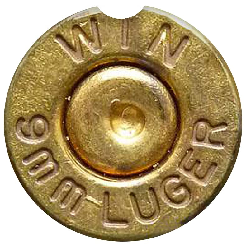 9 MM Cartridge casing Ceramic Car Coaster Set 2.56" (2 Pack)