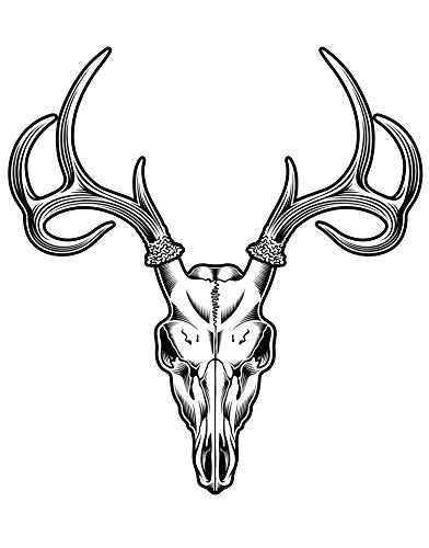 Deer Skull Edible Cake Image Topper 1/4 Sheet