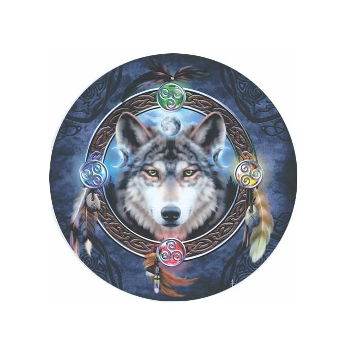 Wolf Guide Ceramic Car Coaster Set 2.56" (2 Pack)
