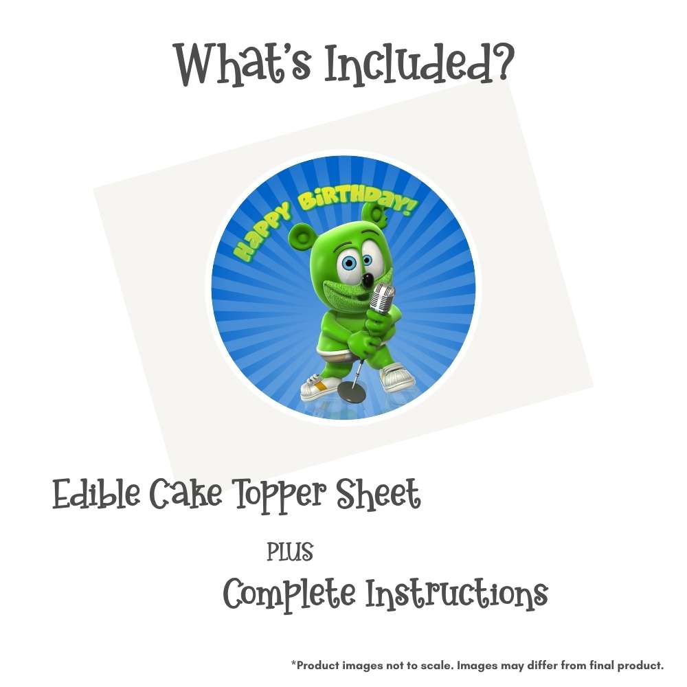 Gummibär and Friends® Dance Round Edible Cake Topper