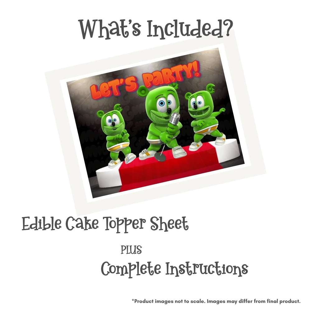 Gummibär and Friends® Rock Star Edible Cake Topper