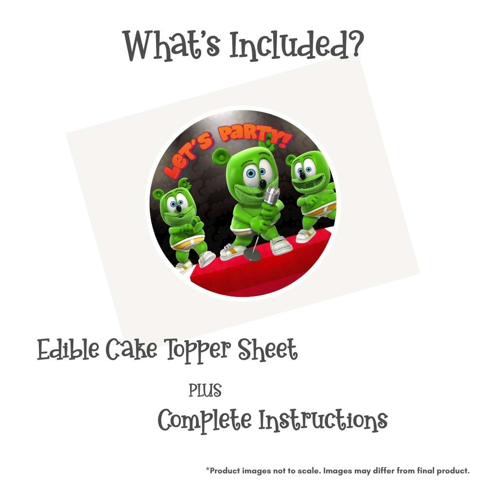 Gummibär and Friends® Rock Star Edible Cake Topper