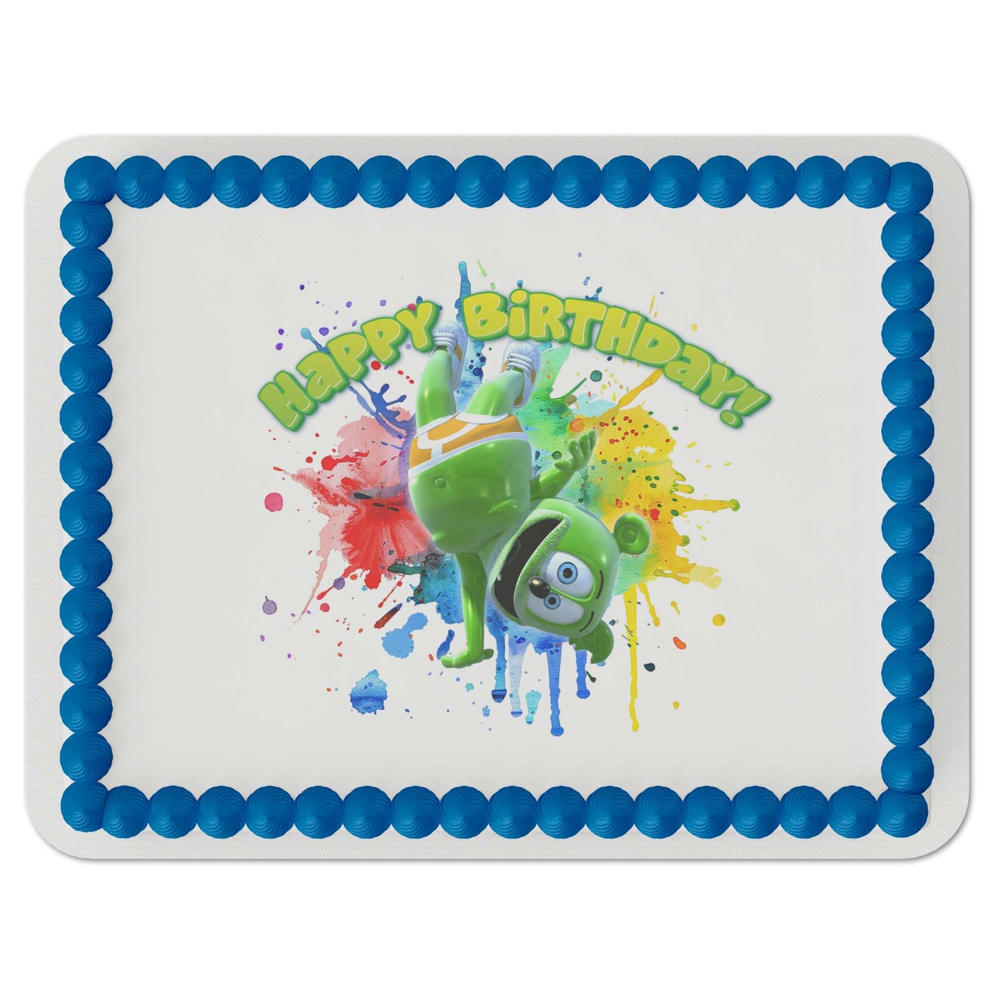 Gummibär and Friends® Splatter Edible Cake Topper