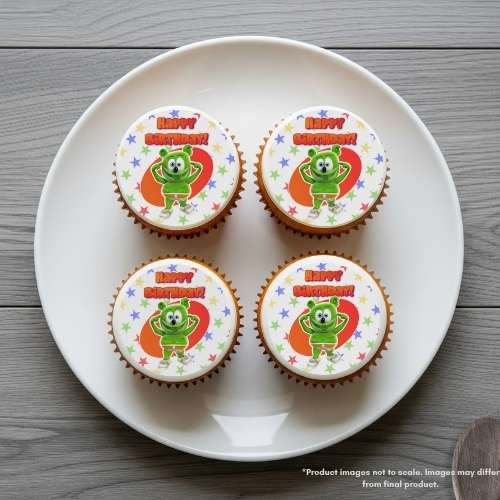 Gummibär and Friends® Stars Round Edible Cake Topper