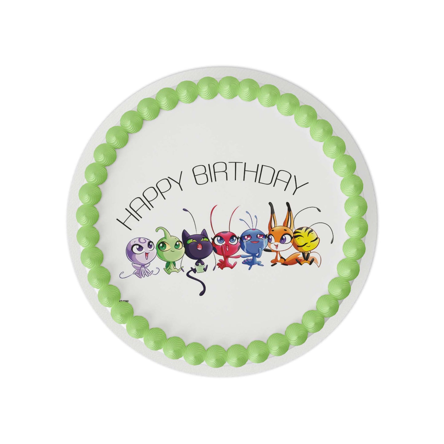 Miraculous: Tales of Ladybug & Cat Noir - Kwami Birthday Edible Cake Topper