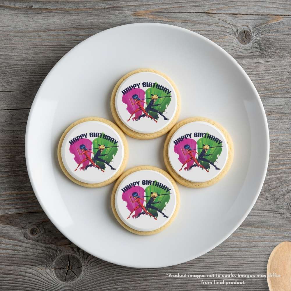 Miraculous: Tales of Ladybug & Cat Noir– Dynamic Hero Duo Edible Cake Topper
