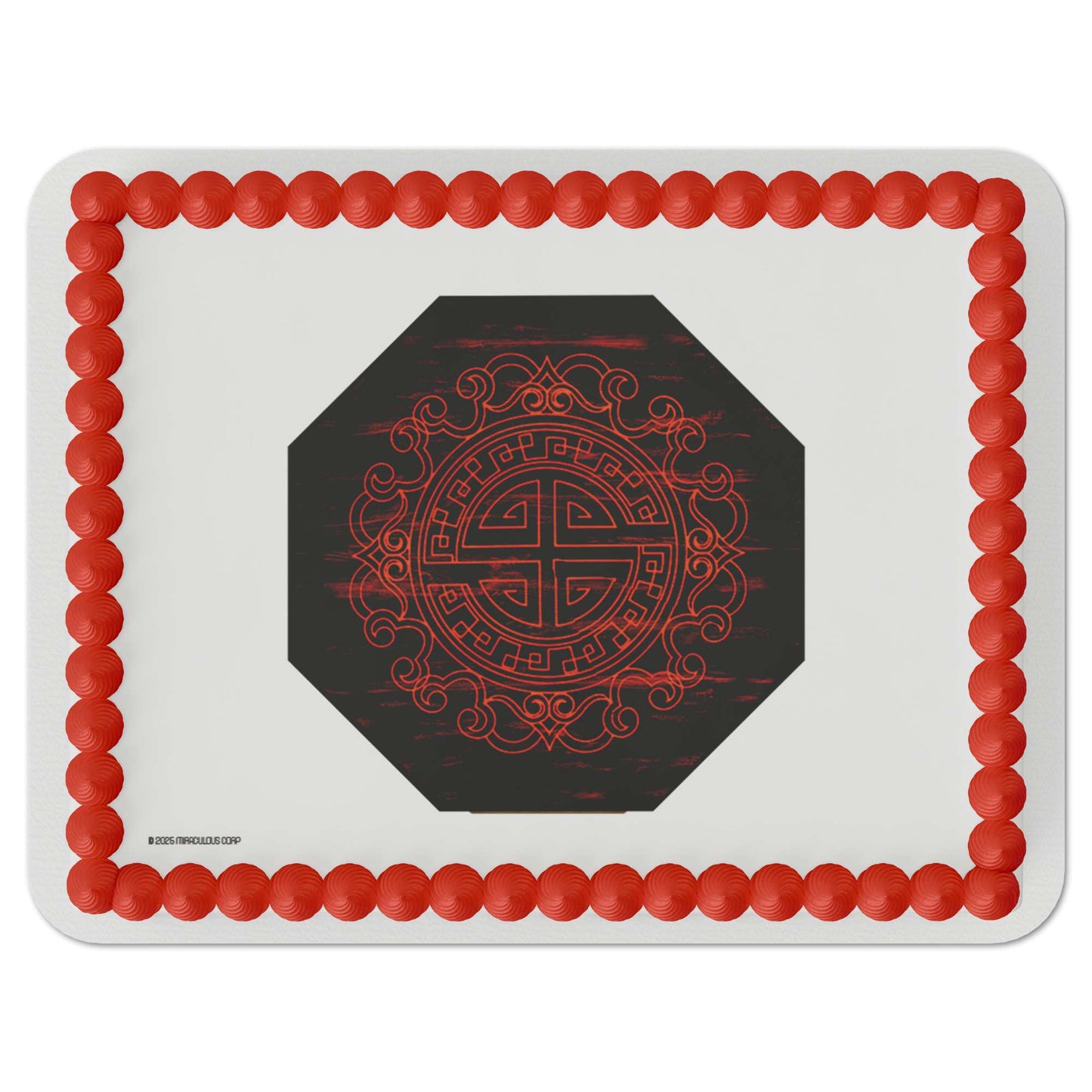 Miraculous: Tales of Ladybug & Cat Noir - Master Fu Symbol Edible Cake Topper