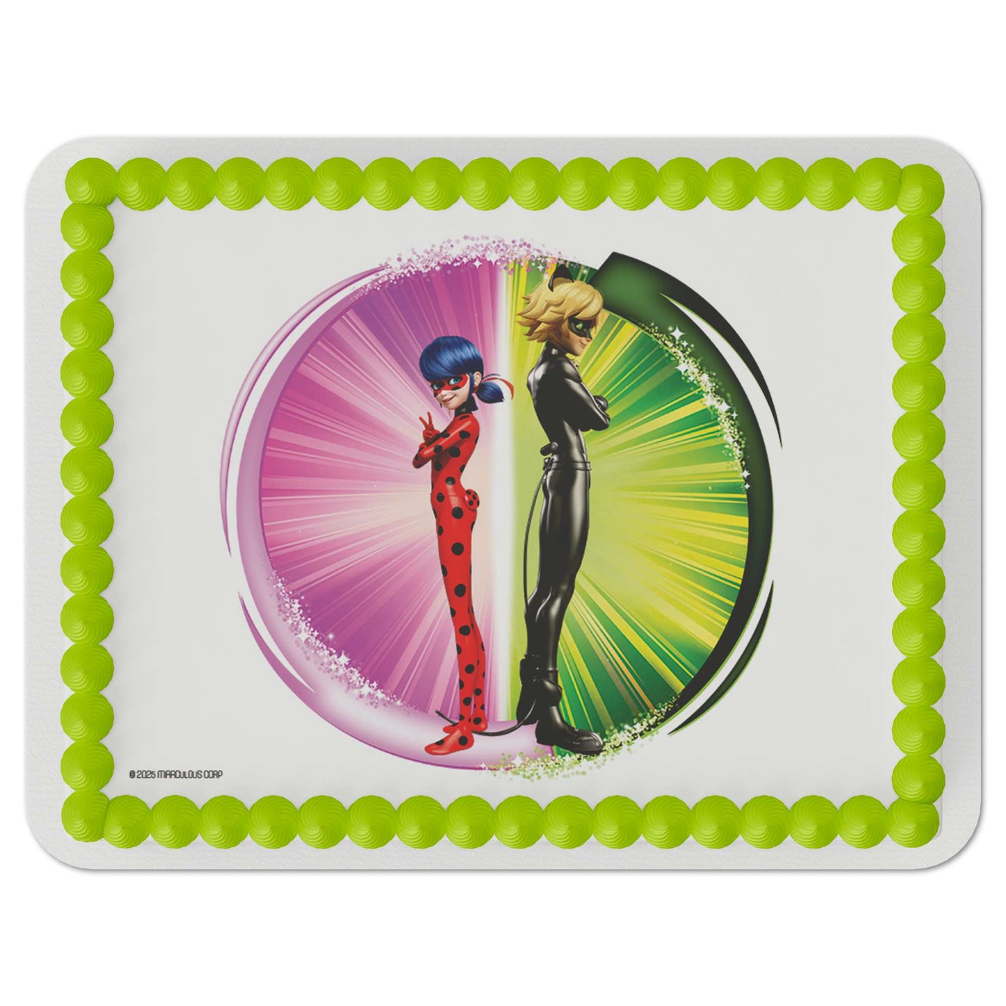 Miraculous: Tales of Ladybug & Cat Noir – Duo Power Edible Cake Topper