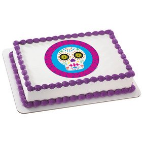 Luis Fitch-Dia De Los Muertos-1 Edible Icing Image (8 Inch Round)