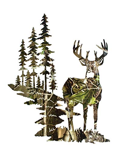 Camo Deer Birthday Party Edible 1/4 Sheet Image Frosting Cake Topper