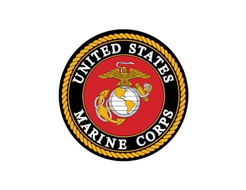 6" Round Cake - United States Marine Corps Emblem - Edible Cake or Cupcake Topper