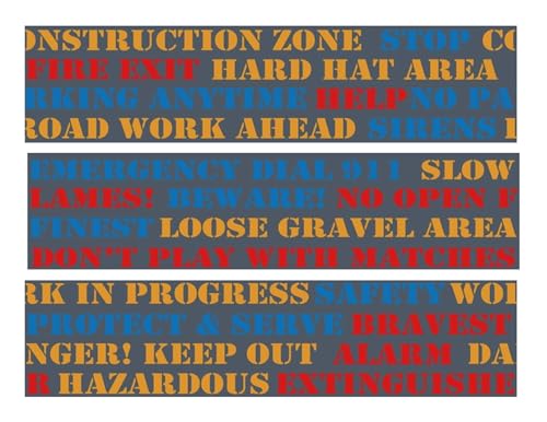 Construction words cake border 3 Strips 2.5x10.5 inchs in size