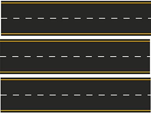 Yellow and White road roadway Edible Cake Topper