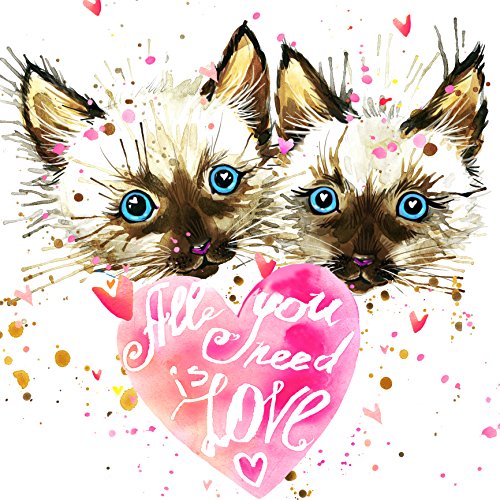 Kittens All you need is Love Edible Icing Image (1/4 sheet)