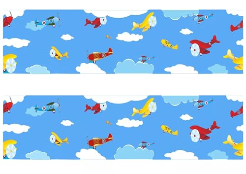 Airplanes Edible Image cake border 2 Strips per sheet 3.5x10.5 inchs