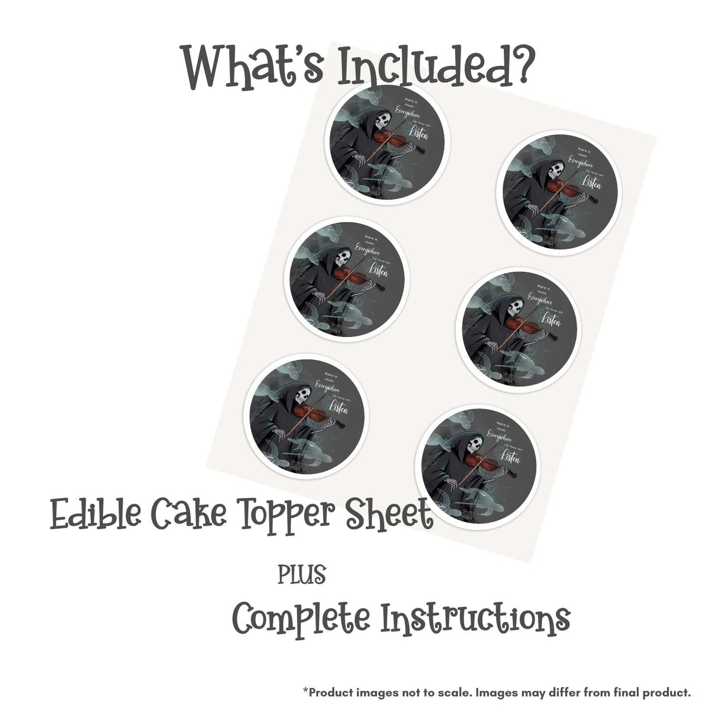 Loving Reaper Music Edible Cake Topper