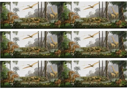Dinosaurs Jurassic Edible Image Edible cake border 3 Strips 2.5x10.5 inchs in size