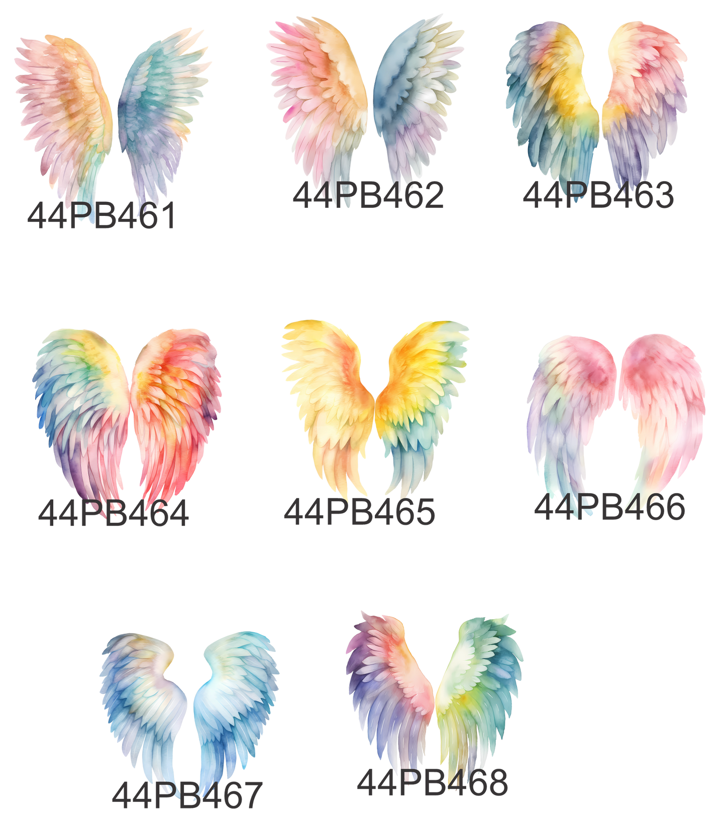 Poppie Badges -- POPS -- Angel Wings