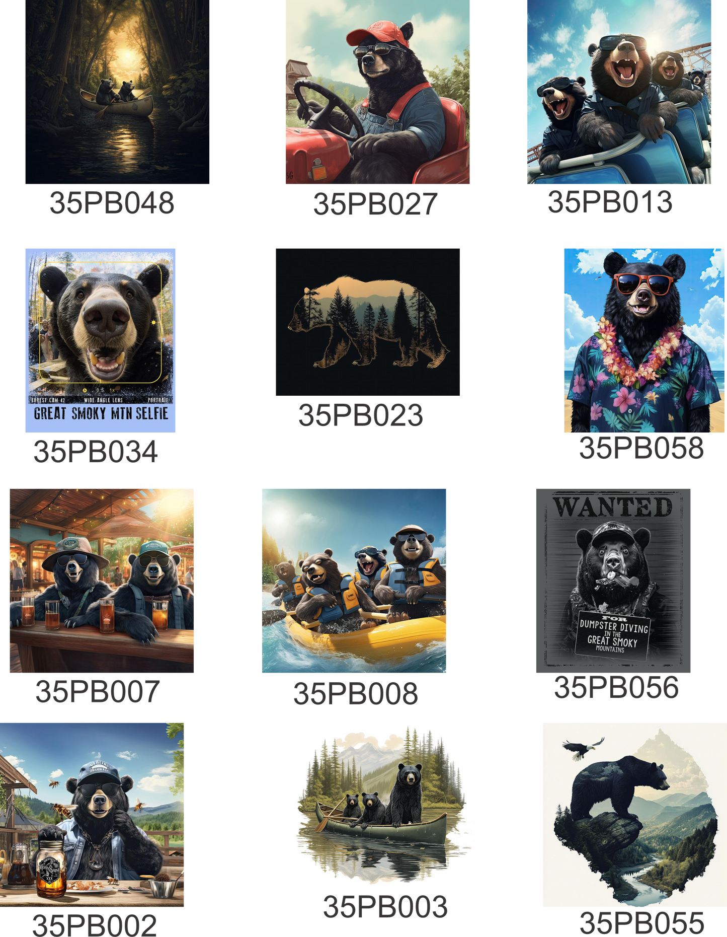 Poppie Badges -- POPS -- Bears!