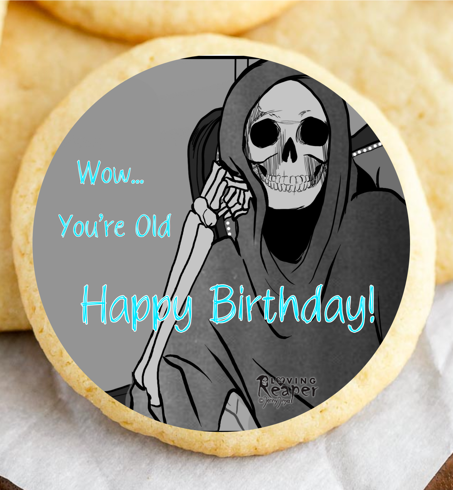 Loving Reaper Wow your Old Edible Icing Sheets- Assorted Image Cake Toppers-Frosting Sheets- Cookies- Cupcake Toppers