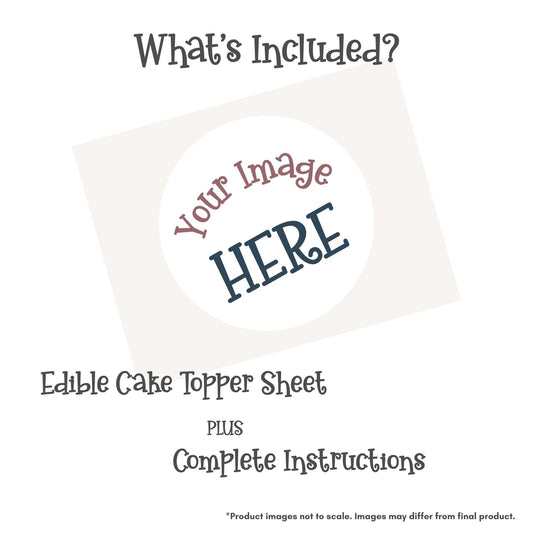 Create Your Own Edible Cake Topper - Round