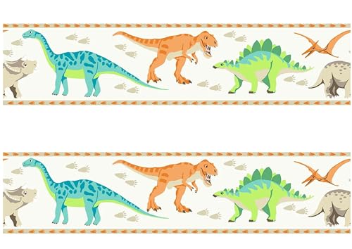 Dinosaurs Edible Image cake border 2 Strips per sheet 3.5x10.5 inchs