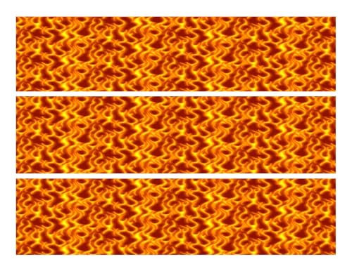 Flames cake border 3 Strips 2.5x10.5 inchs in size