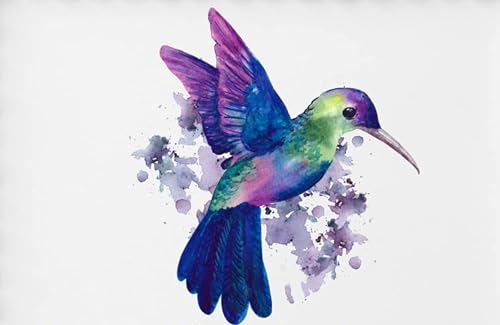 Hummingbird Hummingbirds Happy Birthday Edible Cake Topper fits 1/4 sheet or larger