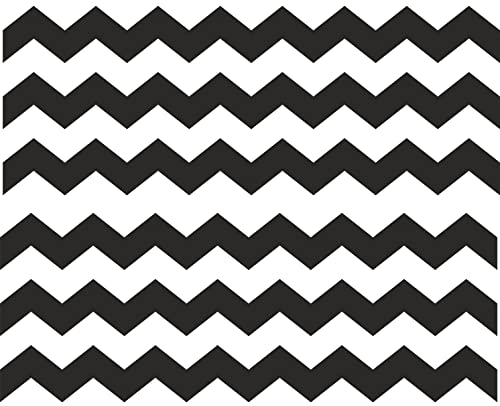 Black Chevron border Strips Edible Cake border Two 4 Inch Strips