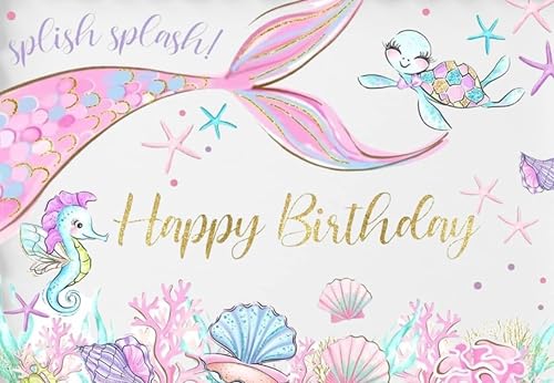 Under the Sea Mermaid TailsEdible Icing Sheets-fits 1/4 sheet cake or larger