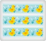 Ducky Edible Icing Image Cake Border Strips