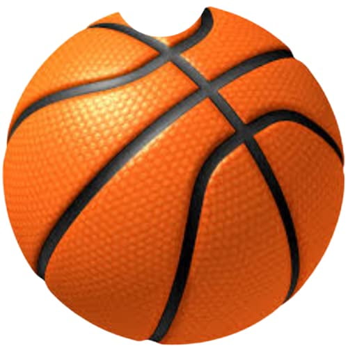 Basketball Ceramic Car Coaster Set 2.56" (2 Pack)