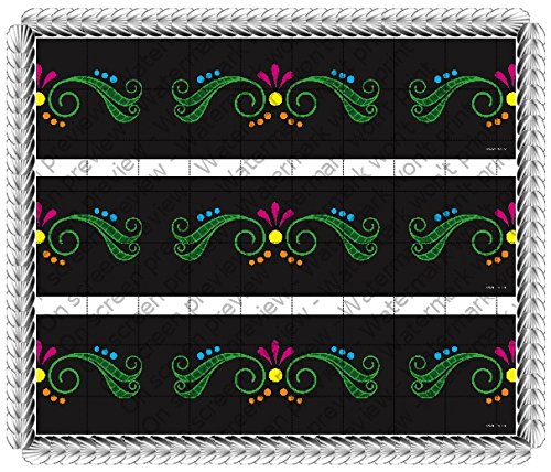 Day of the Dead Dia de los Muertos Licensed Image Birthday - Side Strips - Edible Icing Sheet Side Strips - D517