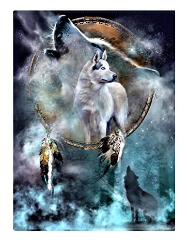 Wolf Dreamcatcher Edible Cake Topper for 1/4 sheet