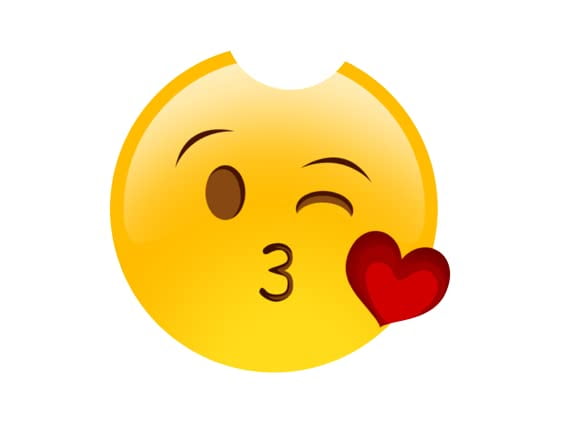 Blowing Kisses Ceramic Car Coaster Set 2.56" (2 Pack)