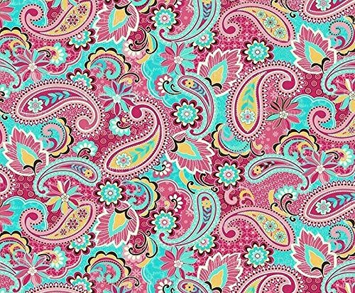1/4 Sheet Cake - Paisley Pattern - Edible Cake or Cupcake Topper - D20140