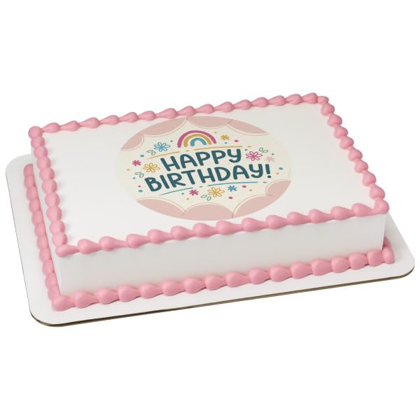 Happy Birthday! Edible Icing Sheets- Assorted Image Cake Toppers-Frosting Sheets- Cookies- Cupcake Toppers