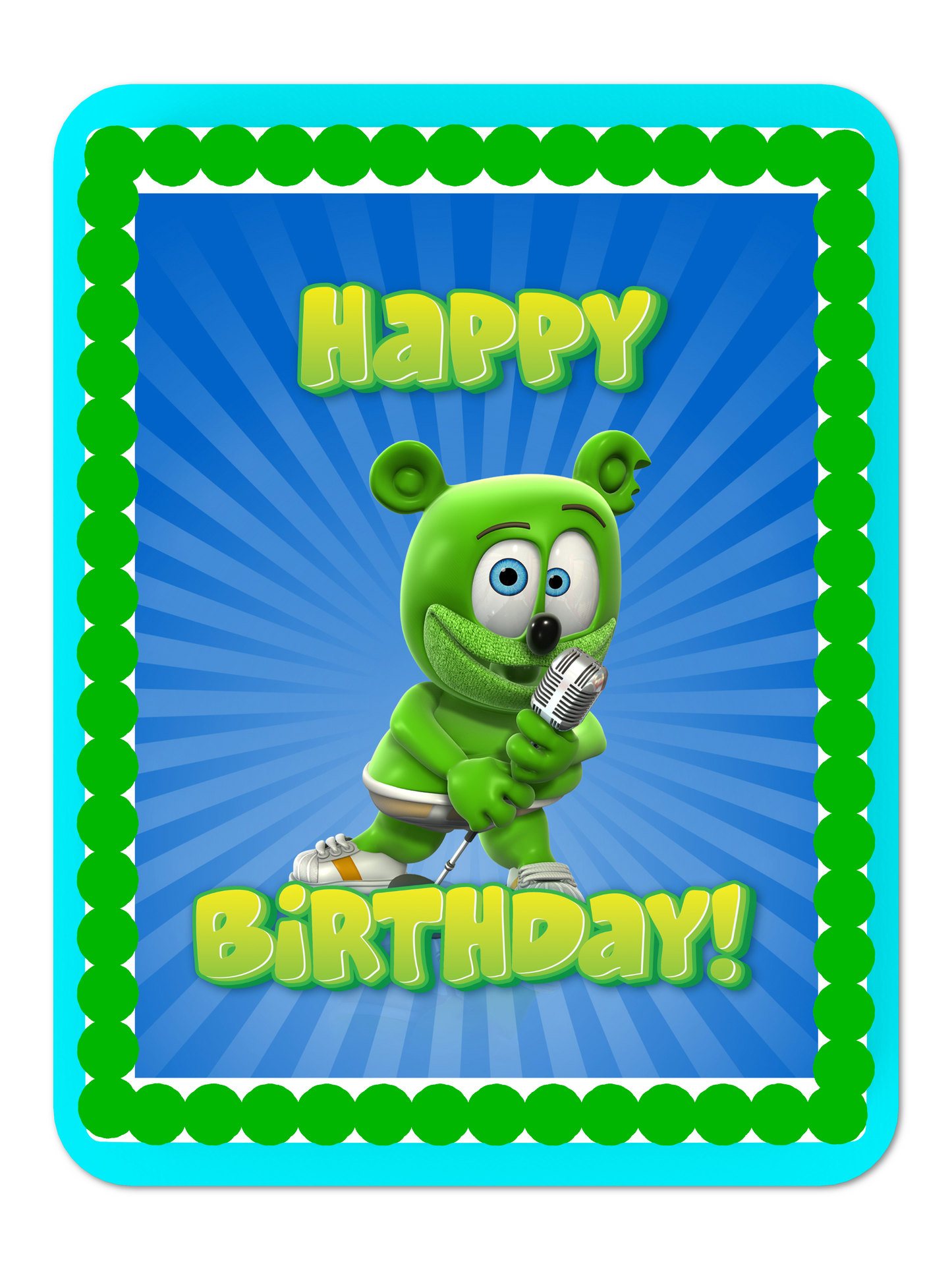 Gummibar and Friends® Dance edible Cake Topper