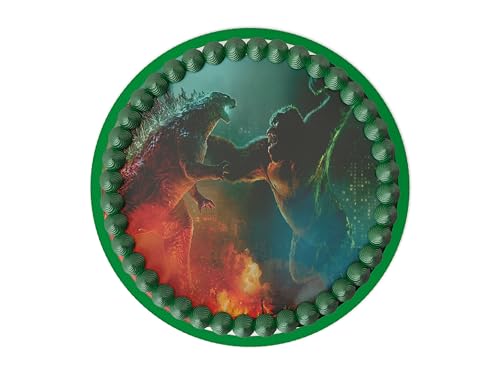 Godzilla Vs Kong Edible Icing Sheets- Assorted Image Cake Toppers-Frosting Sheets- Cookies- Cupcake Toppers for 8 Inch Round Cake or Larger