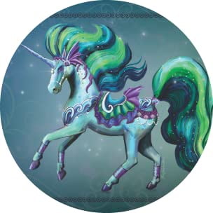 Mystic Unicorn Ceramic Car Coaster Set 2.56" (2 Pack)
