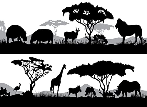 Jungle Animals Border Cake Side Strips