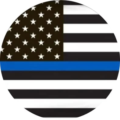 Police Thin Blue Line Absorbent Cup Holders Car Coasters,Ceramic Stone Drinks Coaster Set for Women Man 2.56"(2 Pack)