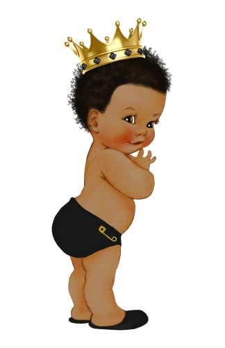 Little Prince Baby Shower in Black Edible Cake Topper