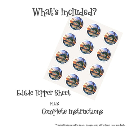 Bass Fish Edible Cake Topper