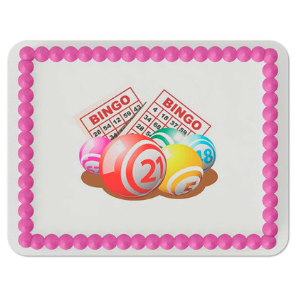 Bingo Balls Edible Cake Topper