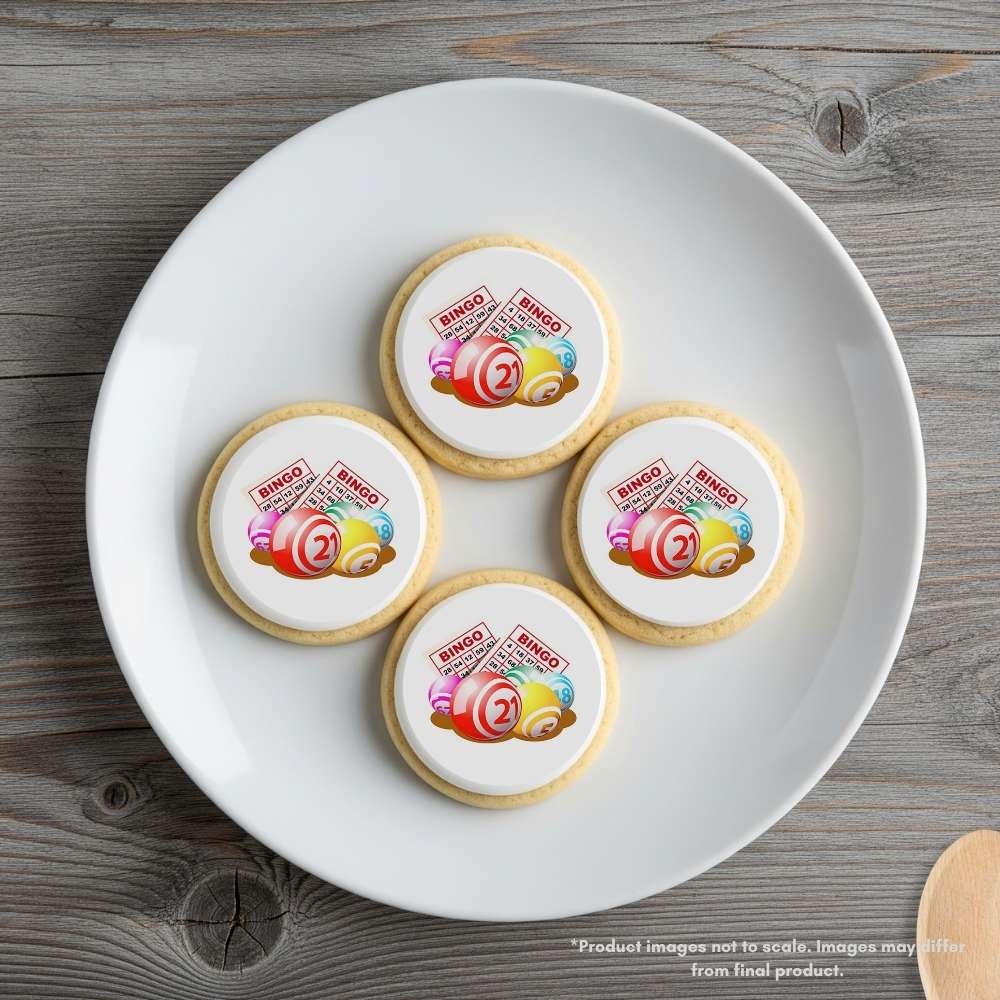 Bingo Balls Edible Cake Topper