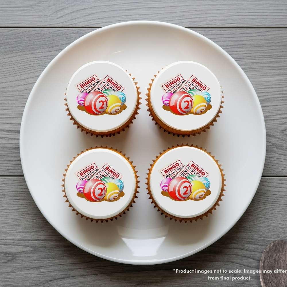 Bingo Balls Edible Cake Topper