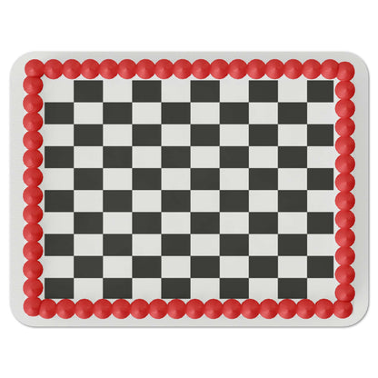 Checkerboard Edible Cake Topper